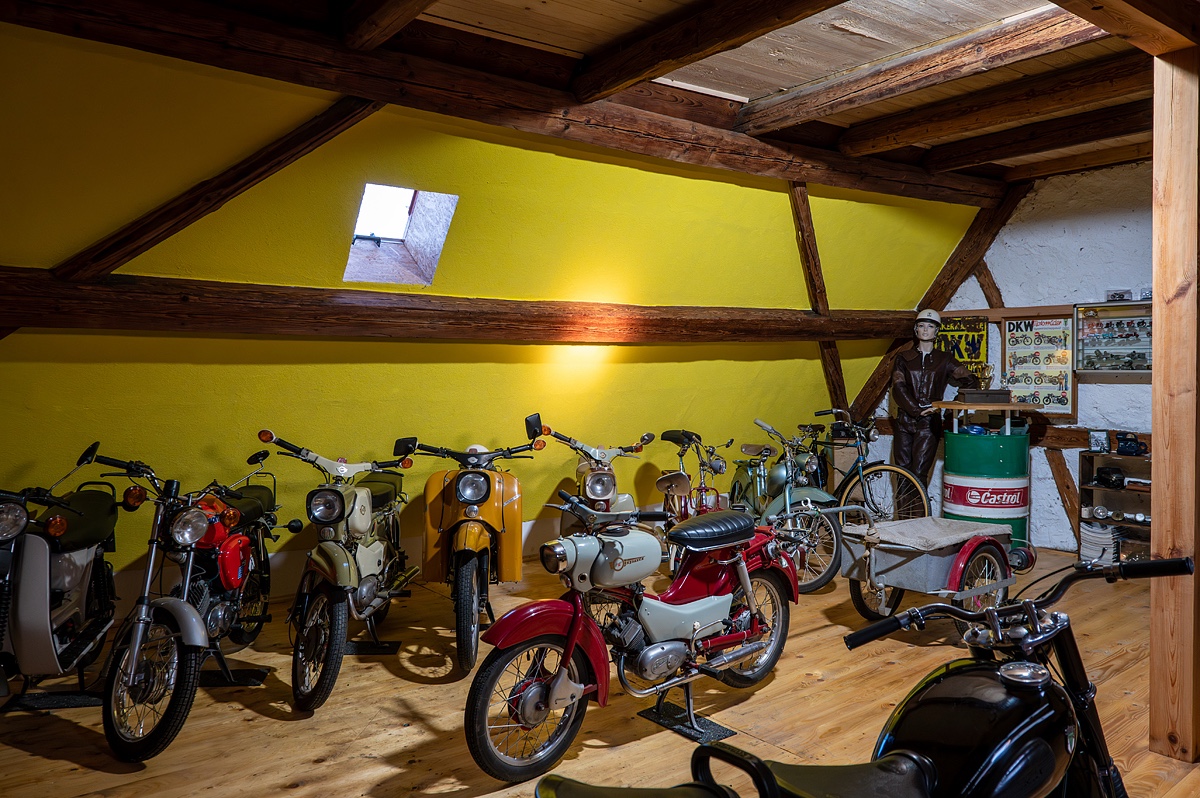 Simson-Bereich im Museum der Zweitaktfreunde